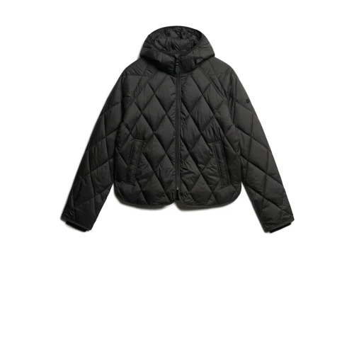 SUPERDRY Γυναικείο Μπουφάν με Κουκούλα και Ραφή Quilt W5011795A
