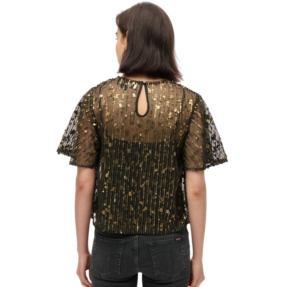 SUPERDRY Γυναικεία Μπλούζα Bout Sheer σε Στυλ Μακό