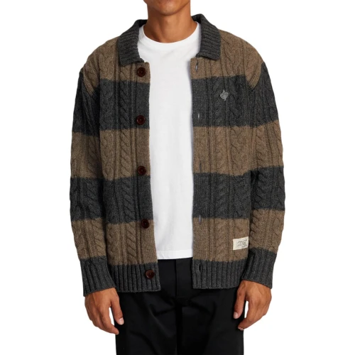 RVCA Φούτερ Chefs Kiss Cardigan Ανδρικό