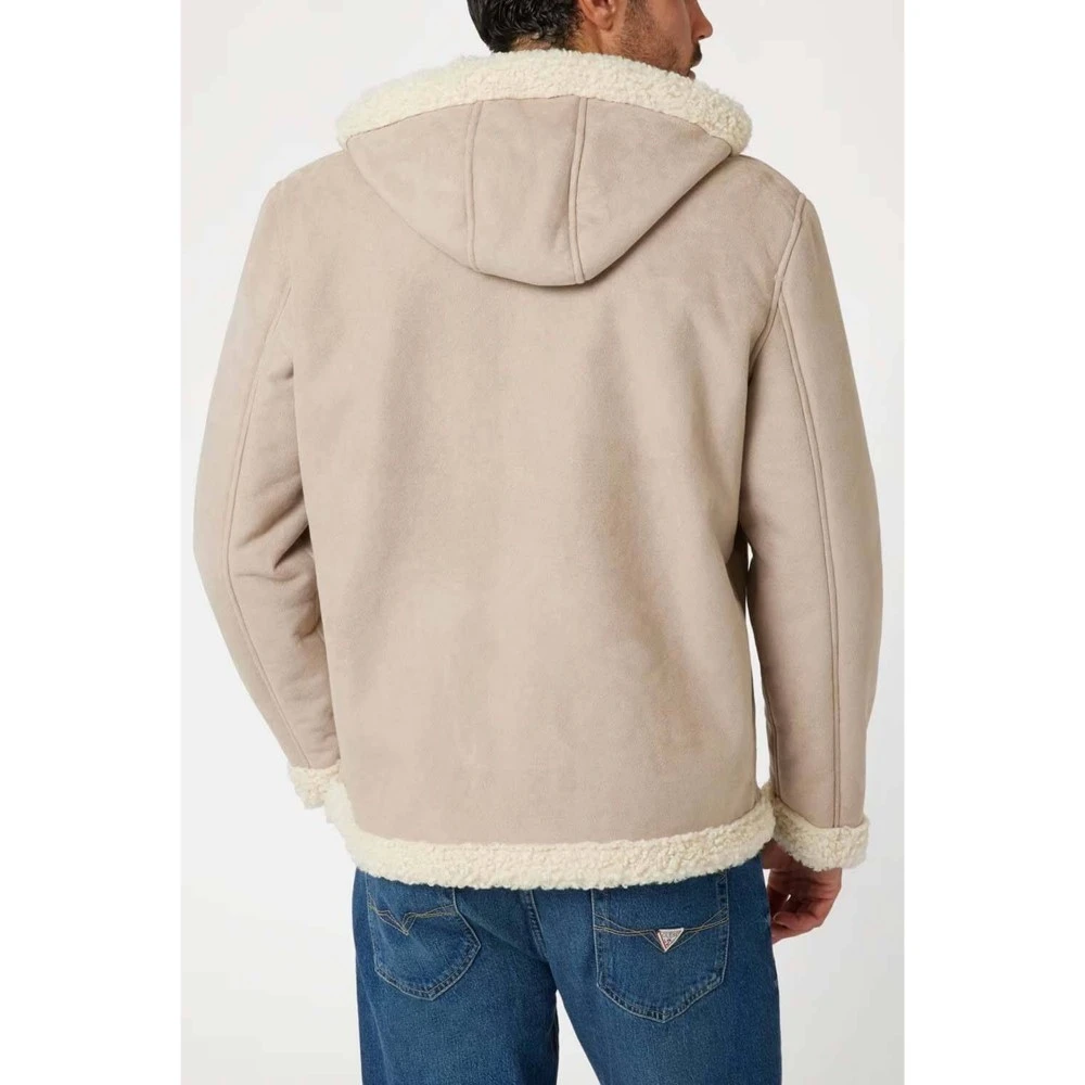 GUESS Μπουφάν Ανδρικό Αμφίδρομο με Κουκούλα