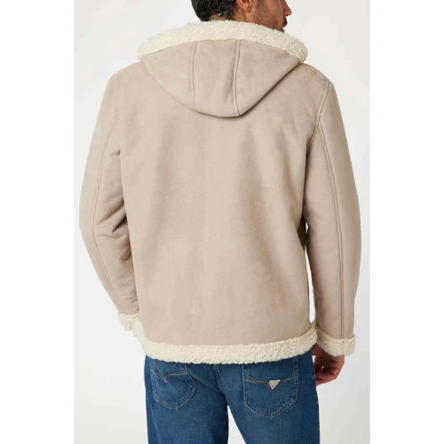 GUESS Μπουφάν Ανδρικό Αμφίδρομο με Κουκούλα