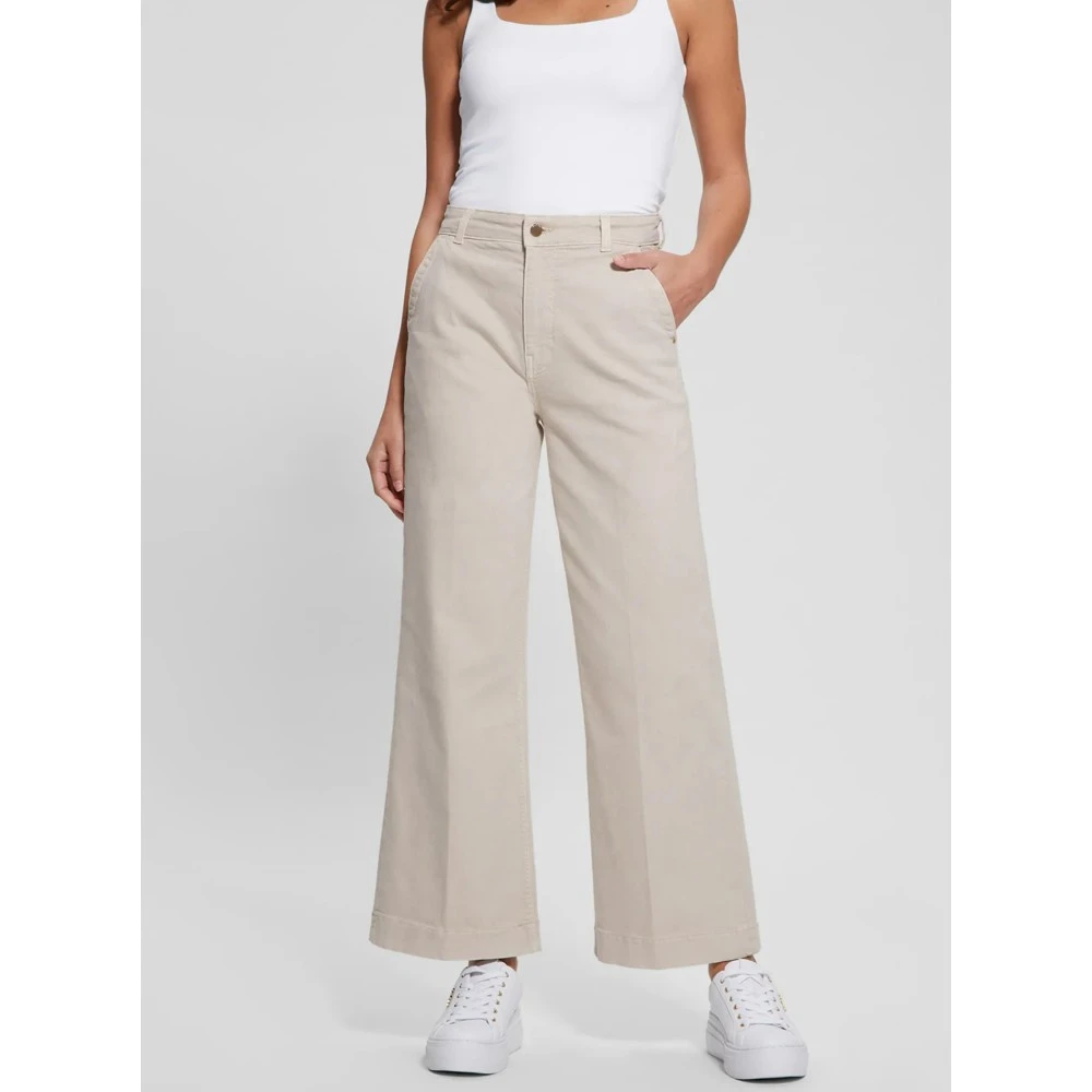 GUESS Παντελόνι Darma High Wide Γυναικείο