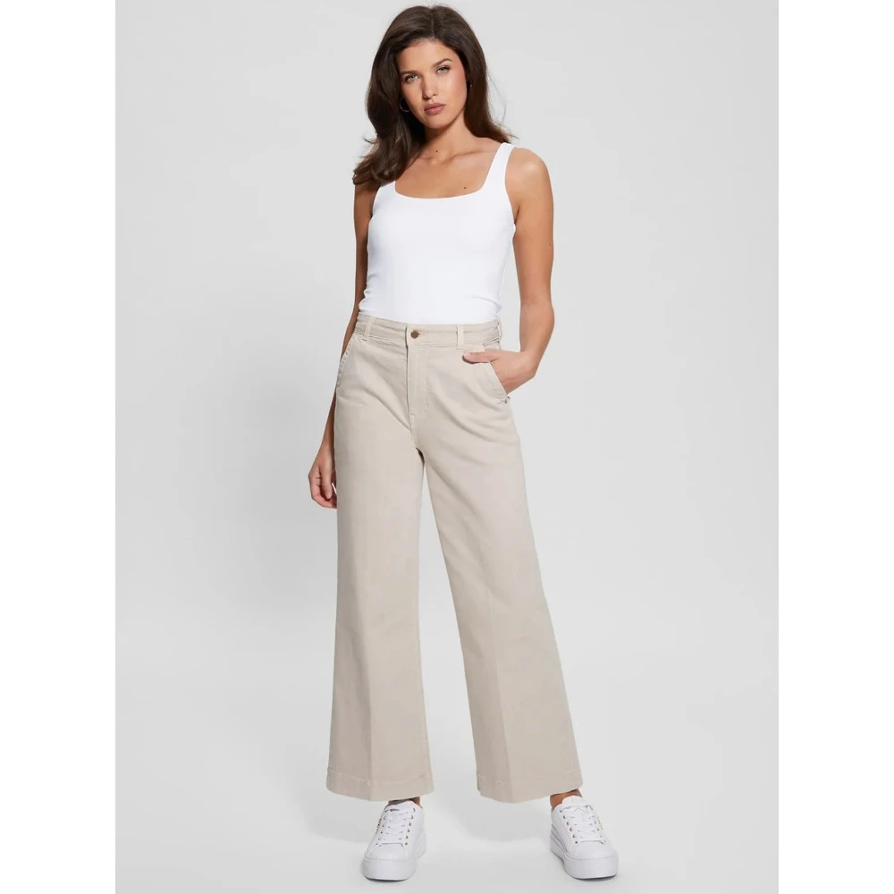 GUESS Παντελόνι Darma High Wide Γυναικείο