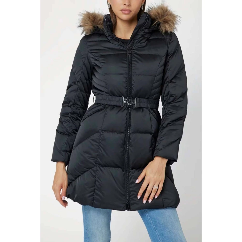 GUESS Μπουφάν New Olga Medium Real Γυναικείο