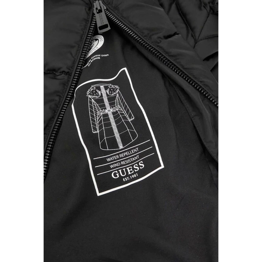 GUESS Μπουφάν New Olga Medium Real Γυναικείο