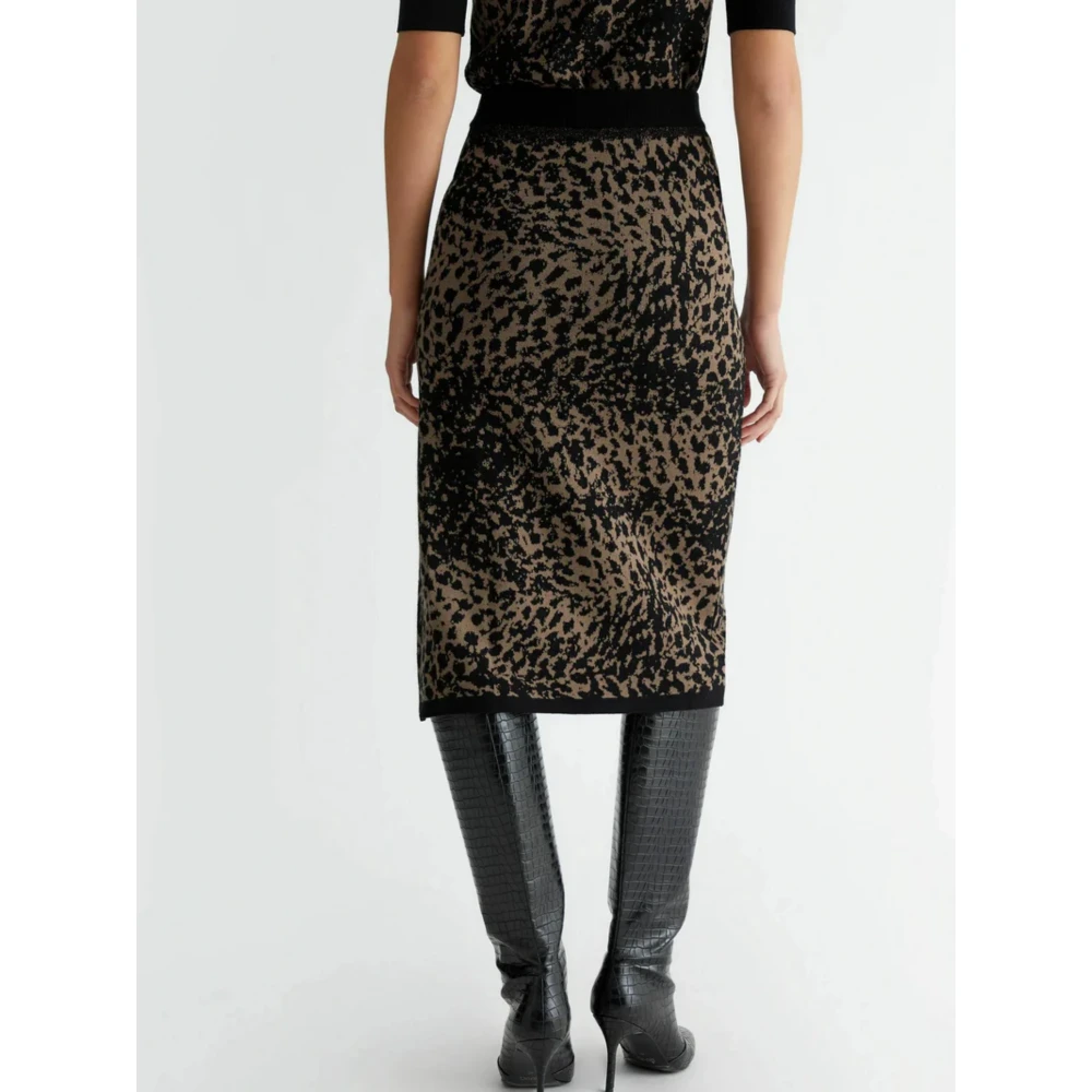 LIU JO Φούστα Πλεκτή Μαύρη Γυναικείο