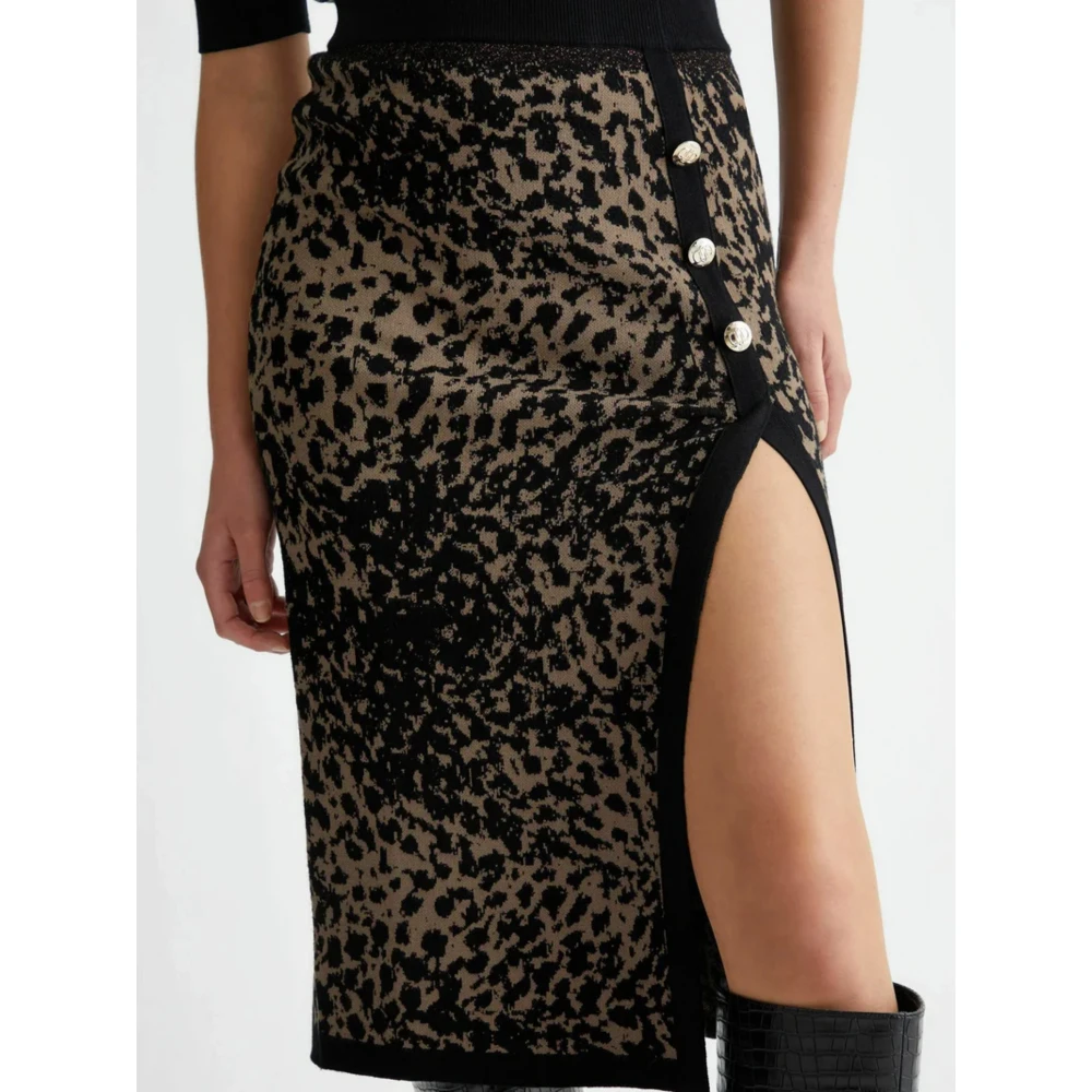 LIU JO Φούστα Πλεκτή Μαύρη Γυναικείο