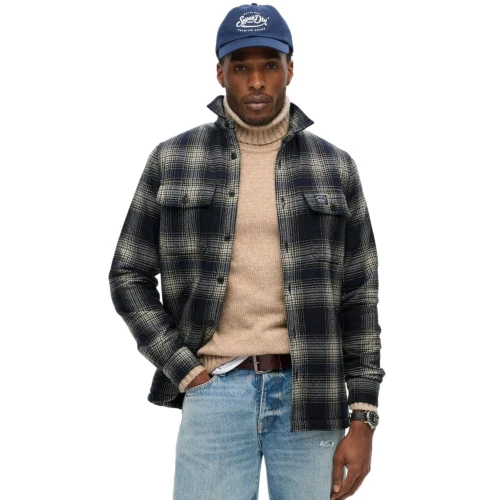 SUPERDRY OVIN WOOL MILLER ΠΟΥΚΑΜΙΣΟ OVERSHIRT