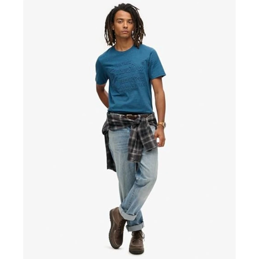 SUPERDRY Ανάγλυφο Γραφικό T-shirt M1012003A D2 OVIN