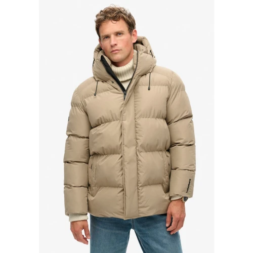 SUPERDRY Μπουφάν με Κουκούλα 5 Φουσκωτές Μπαφλέ για Αθλητικές Δραστηριότητες