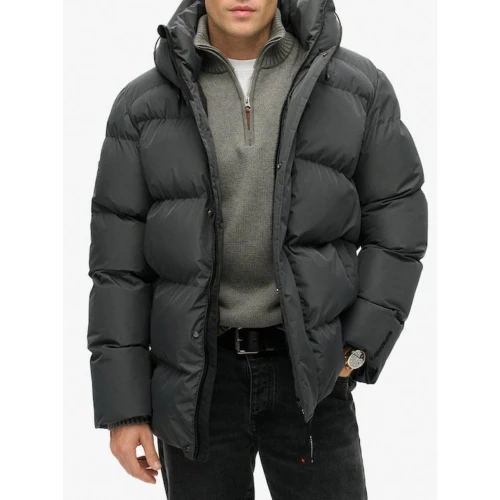 SUPERDRY Μπουφάν με Κουκούλα 5 Φουσκωτές Μπαφλέ για Αθλητικές Δραστηριότητες