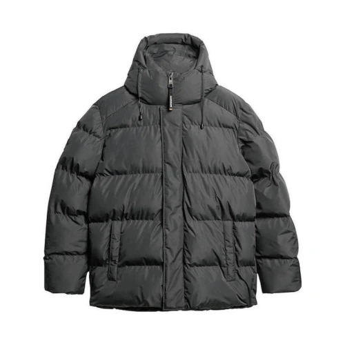 SUPERDRY Μπουφάν με Κουκούλα 5 Φουσκωτές Μπαφλέ για Αθλητικές Δραστηριότητες