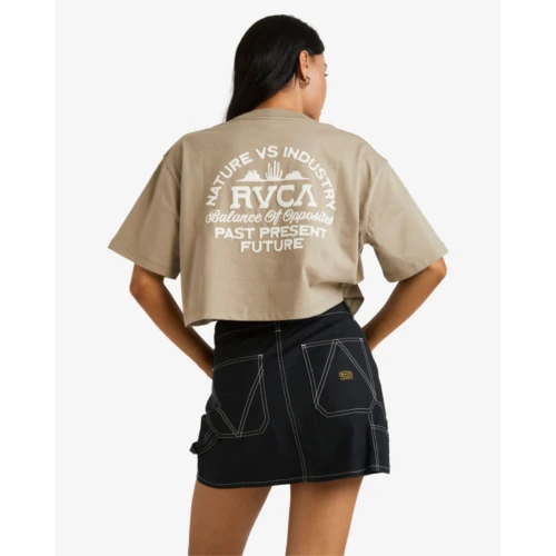 RVCA Μπλούζα UVJZT00257 Deserted Half Tee Γυναικείο