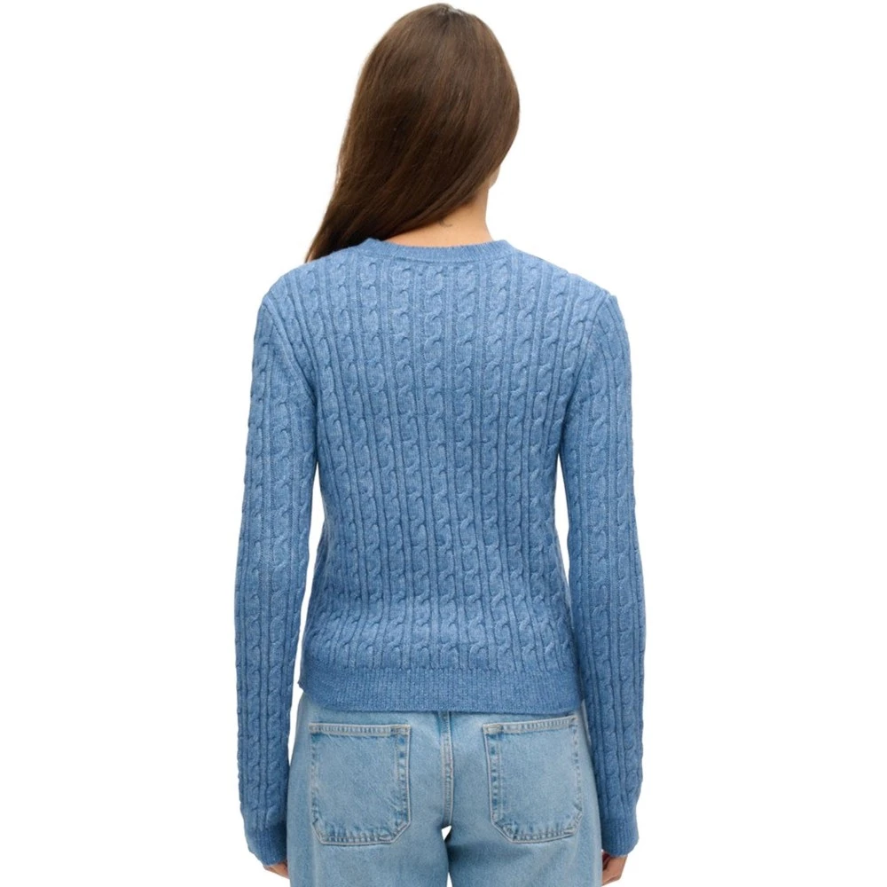 SUPERDRY Πλεκτό Μπλουζάκι Crew Neck W6110565A D2 OVIN Fitted Cable Jumper