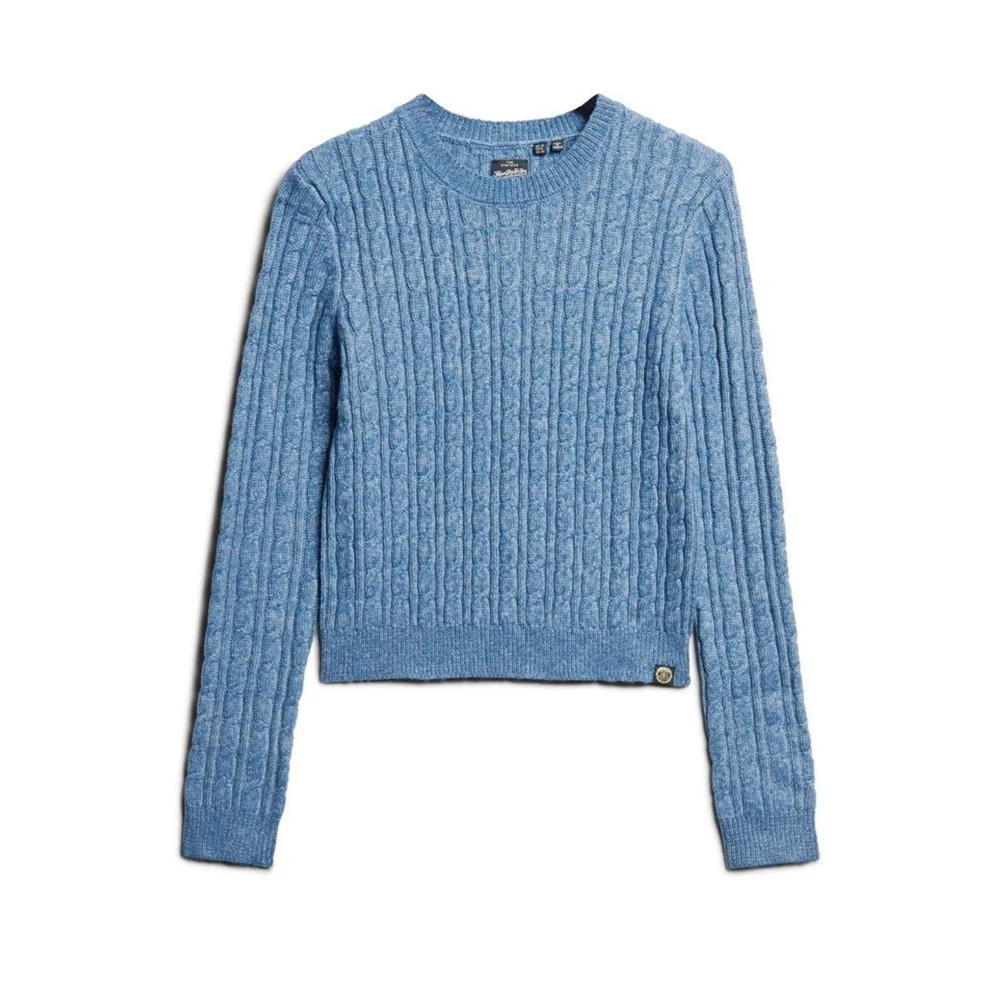 SUPERDRY Πλεκτό Μπλουζάκι Crew Neck W6110565A D2 OVIN Fitted Cable Jumper