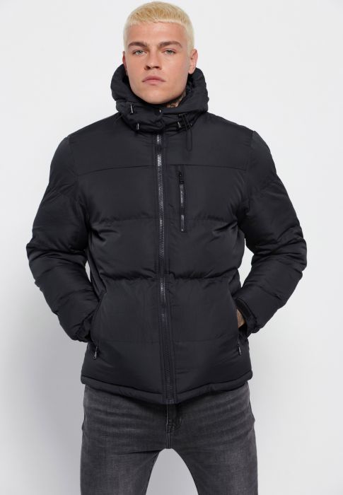 FBM006-341-01 Ανδρικό puffer jacket με κουκούλα