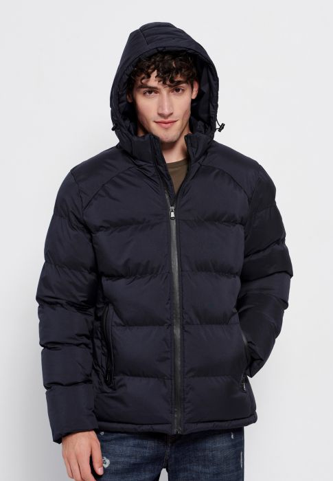 FBM006-342-01 Ανδρικό puffer jacket με κουκούλα
