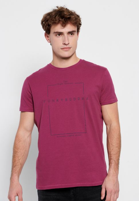 FBM007-380-04 T-shirt με minimal branded τύπωμα Funky Buddha