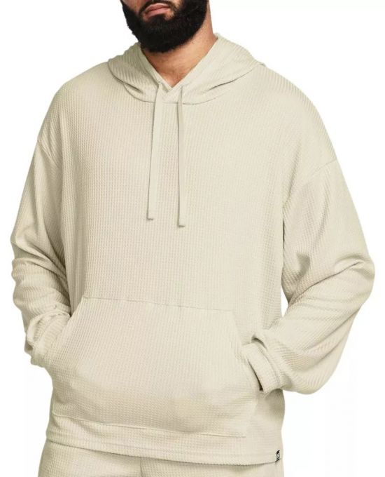 ΜΠΛΟΥΖΑ ΜΑΚΡΥΜΑΝΙΚΗ UA RIVAL WAFFLE HOODIE