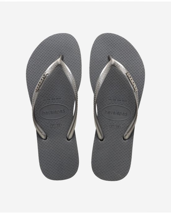Havainas Γυναικείες Σαγιονάρες Slim Logo Metallic Sainteel Gre