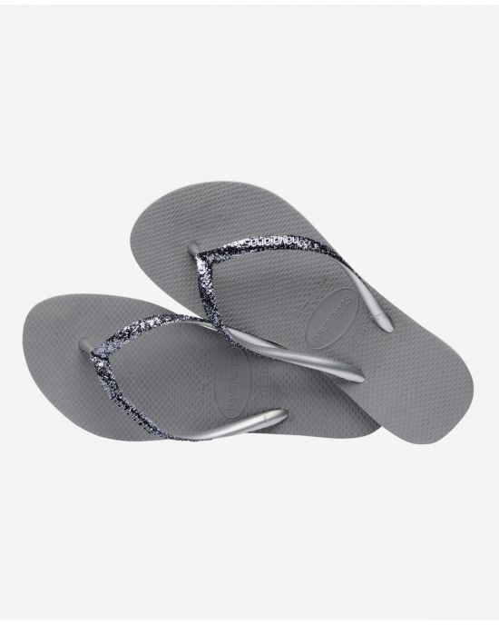 Havaianas Σαγιονάρες Γυναικείες Slim Sparkle II Grey/Geaphite