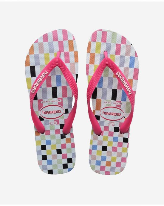 Havaianas  Unisex Σαγιονάρες Top Check Ice Grey/Pink