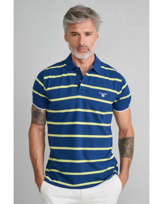 Ανδρική Ριγέ Polo Μπλούζα