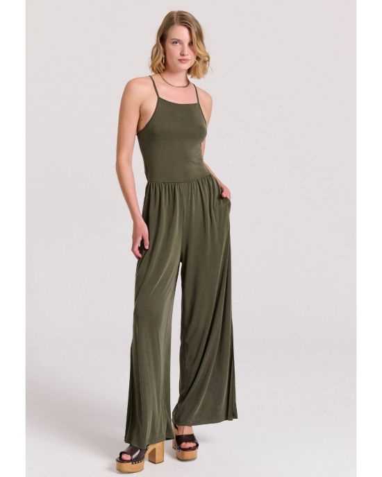 Γυναικεία Wide Leg Fit Ολόσωμη Φόρμα FBL009-101-12