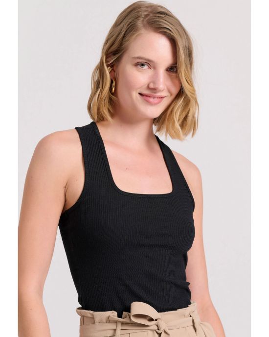 Γυναικείο Tank Top Σε Rib Ύφανση FBL009-101-17
