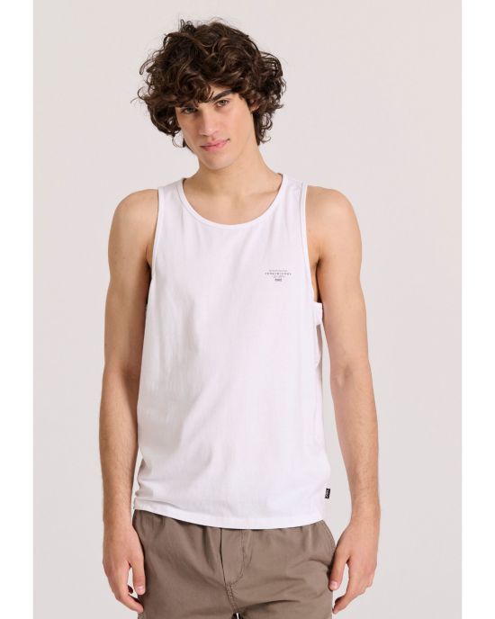 Ανδρικό Tank Top Με Logo Στο Στήθος FBM009-003-04