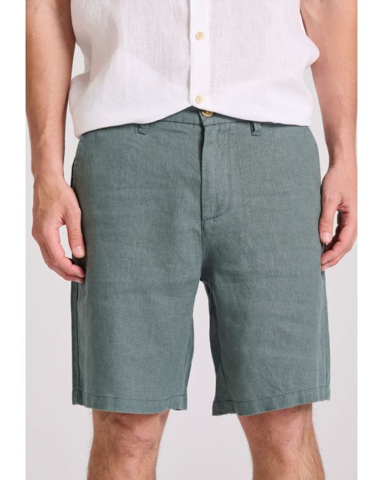 Ανδρική Comfort Fit Λινή Chino Βερμούδα FBM009-009