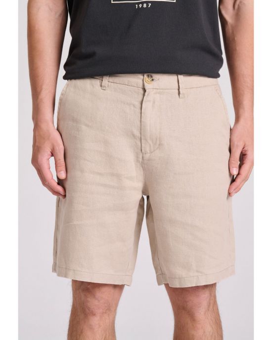 Ανδρική Comfort Fit Λινή Chino Βερμούδα FBM009-009