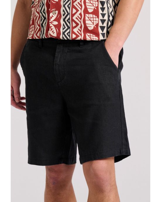 Ανδρική Comfort Fit Λινή Chino Βερμούδα FBM009-009