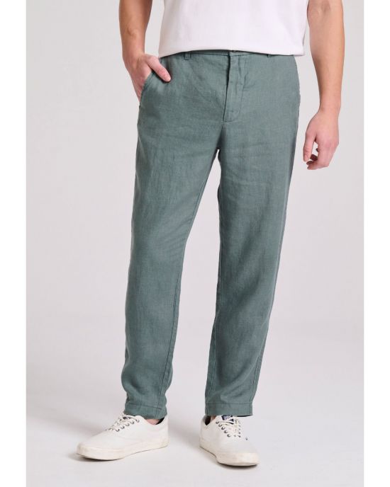 Ανδρικό Λινό Casual Chino Παντελόνι FBM009-011-02