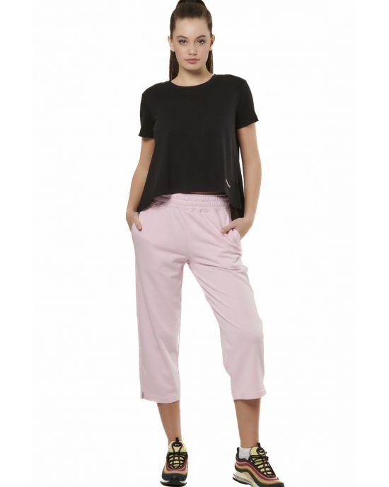 Γυναικείο Παντελόνι Crop Wide Leg 021531-01