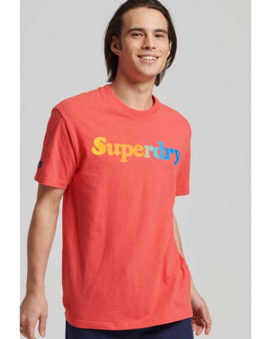 Ανδρικό T-shirt Vintage Cali Stripe Superdry M1011383A