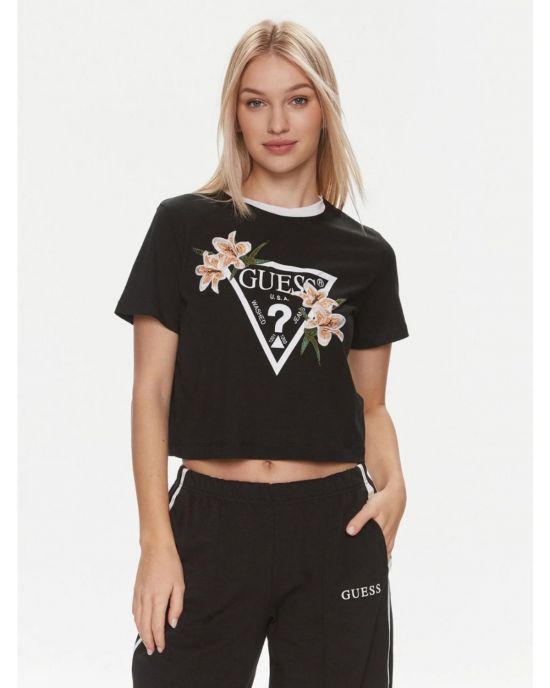 Γυναικείο T-shirt GUESS ZOEY CROP V4GI02K46D1