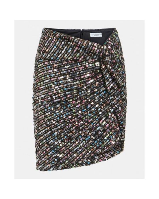 Γυναικεία Φούστα GUESS KIKI SEQUIN TWISTED W2GD22KB340