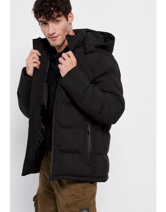 FBM006-342-01 Ανδρικό puffer jacket με κουκούλα