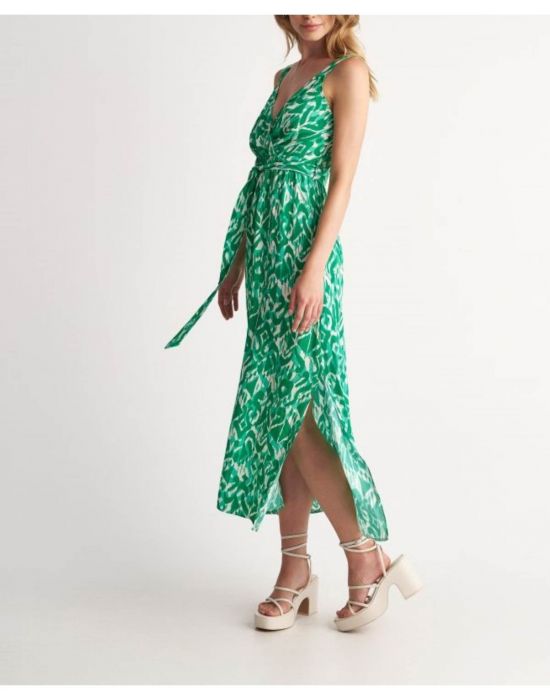 Φόρεμα με abstract μοτίβα Green 9917912 Attrativo