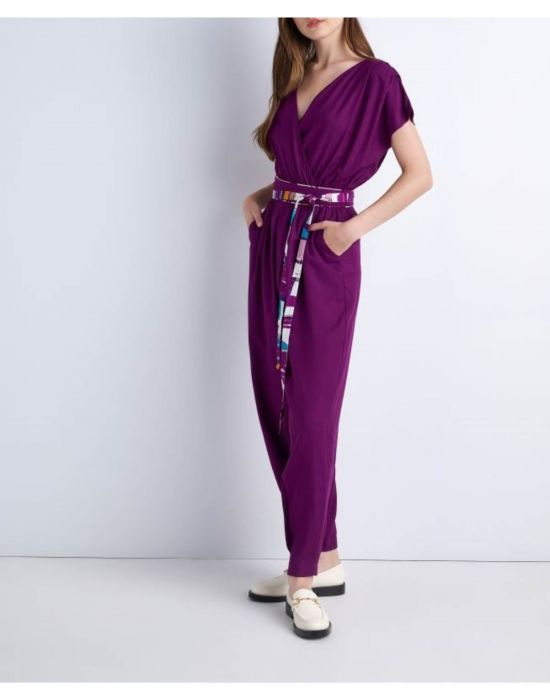 Ολόσωμη φόρμα με V Purple 9917201 Attrativo