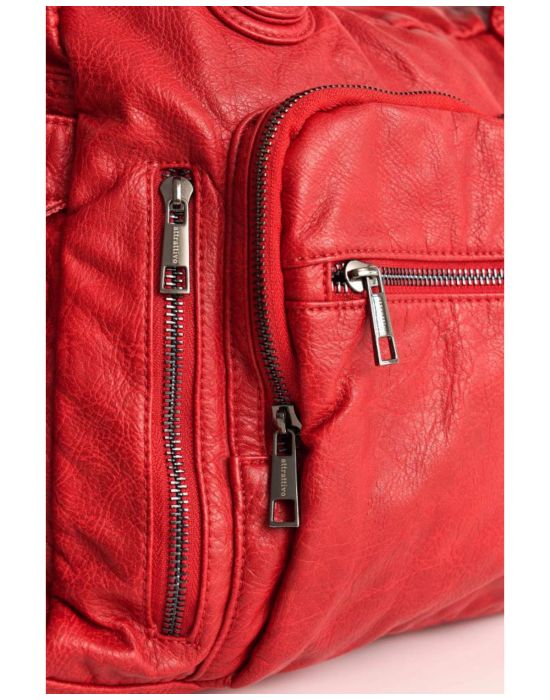 Τσάντα με εξωτερικές θήκες Red 9T20766 Attrativo