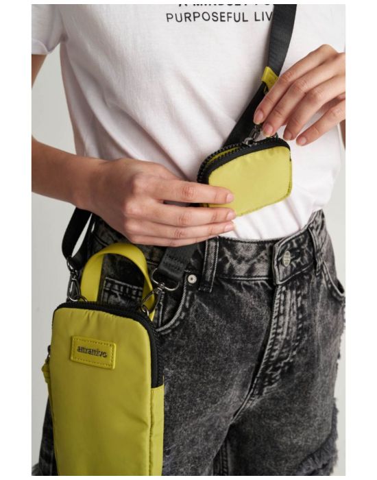 Τσαντάκι κινητού με πορτοφόλι Lime 9T20857 Attrativo