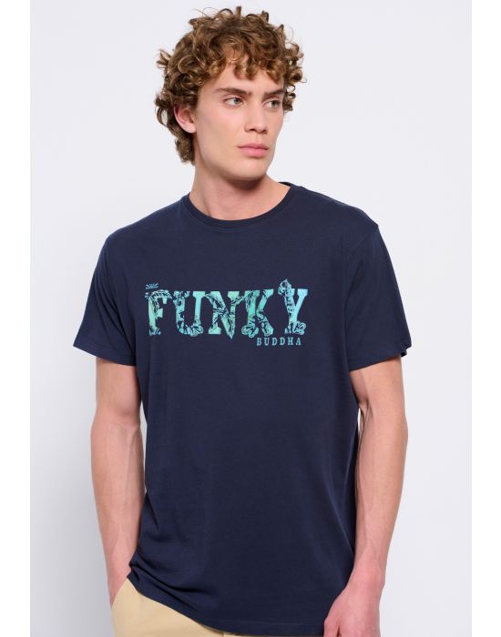 FBM007-031-04 T-shirt από οργανικό βαμβάκι με τύπωμα Funky Buddha