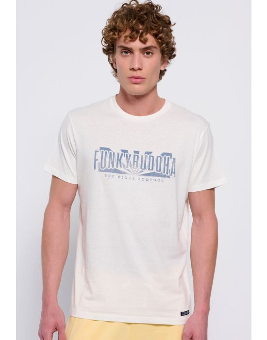 FBM007-037-04 T-shirt με Funky Buddha τύπωμα Funky Buddha