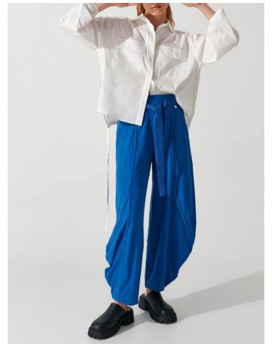 Παντελόνι με ραφές loose Cobalt Blue ALE