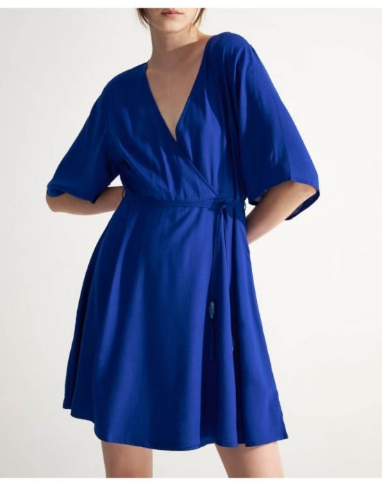 Φόρεμα κοντό κρουαζέ Cobalt Blue ALE
