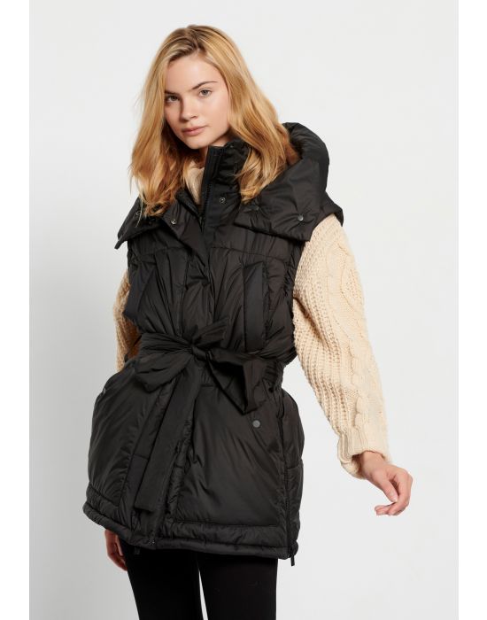 FBL008-114-01 Oversized αμάνικο puffer μπουφάν Funky Buddha