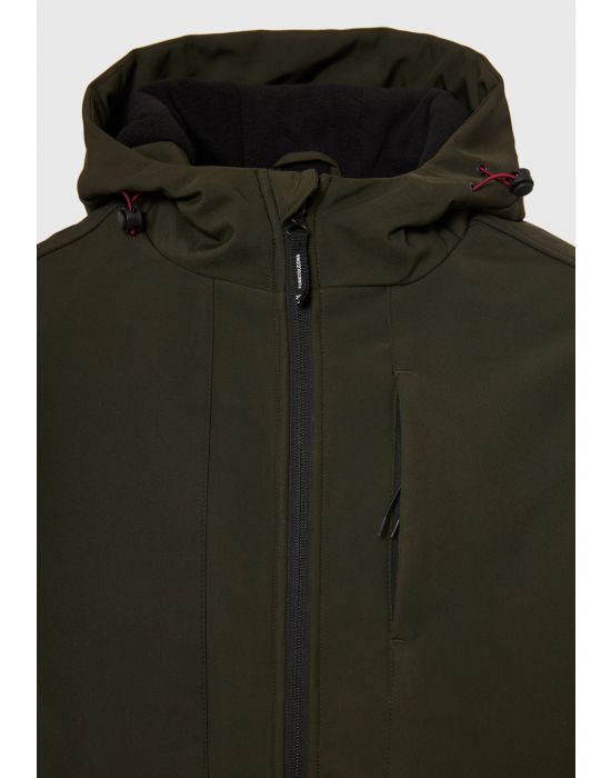 FBM008-013-01 Softshell μπουφάν με ελαφριά επένδυση και κουκούλα Funky Buddha