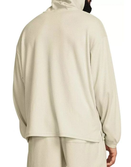 ΜΠΛΟΥΖΑ ΜΑΚΡΥΜΑΝΙΚΗ UA RIVAL WAFFLE HOODIE